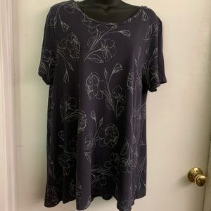 Grey rayon blouse, Old Navy XL Tall